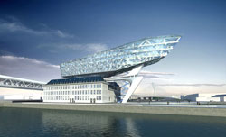 Zaha Hadid ontwerpt Havenkantoor Antwerpen