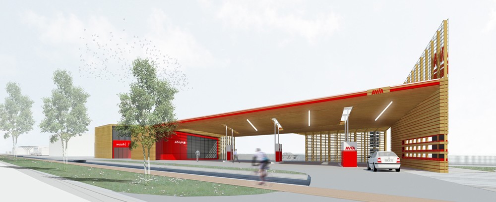 Benzinestation Knevel Architecten - Avia Benzinestation Knevel Architecten - Avia
