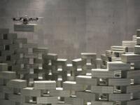 Vliegrobots metselen verticale stad