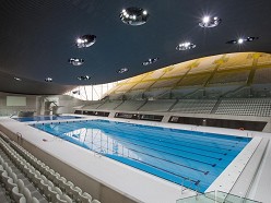 Brandveilig plafond Olympisch zwemstadion in Londen