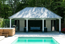 Poolhouse en veranda luxe villa